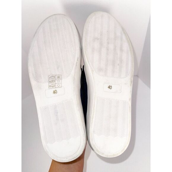 Denim Loafers Womens Blue Jean Sneaker Boat Shoe USA Nautical Slip On 40/9-9.5 - Picture 13 of 16